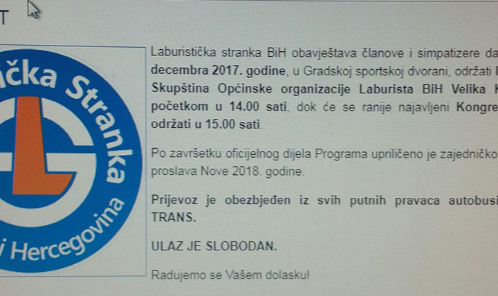 BUJRUM NA KONGRES, BESPLATNO JE !