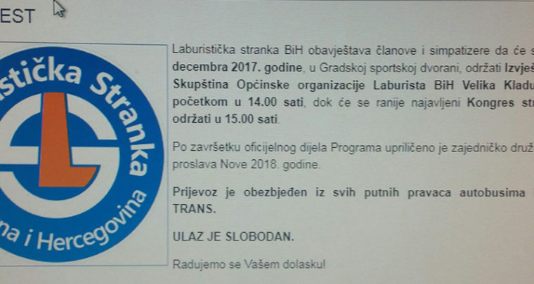 BUJRUM NA KONGRES, BESPLATNO JE !