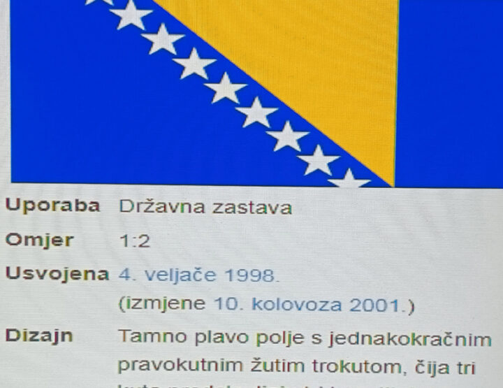 Bivša zastava RBiH sa ljiljanima je nelegalna