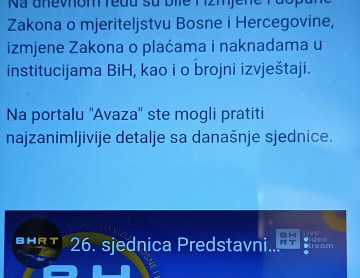 'Ahlak' u bh Parlamentu