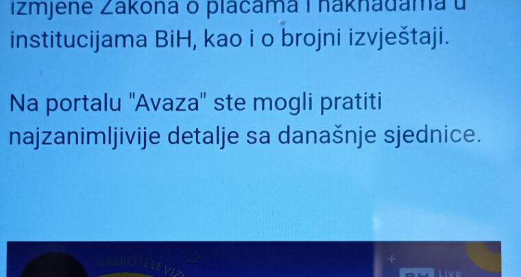 'Ahlak' u bh Parlamentu