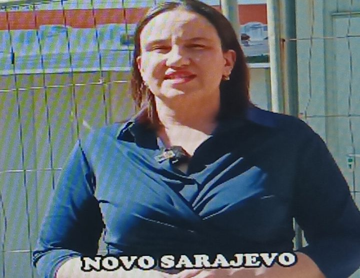 Terenska reporterka tv Novo Sarajevo